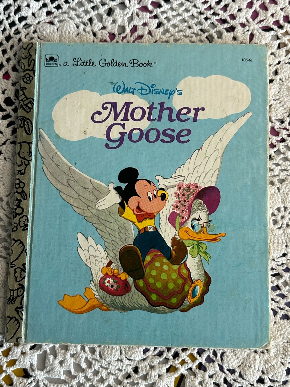 Vintage 1993 Walt Disney Mother Goose Little Golden Book